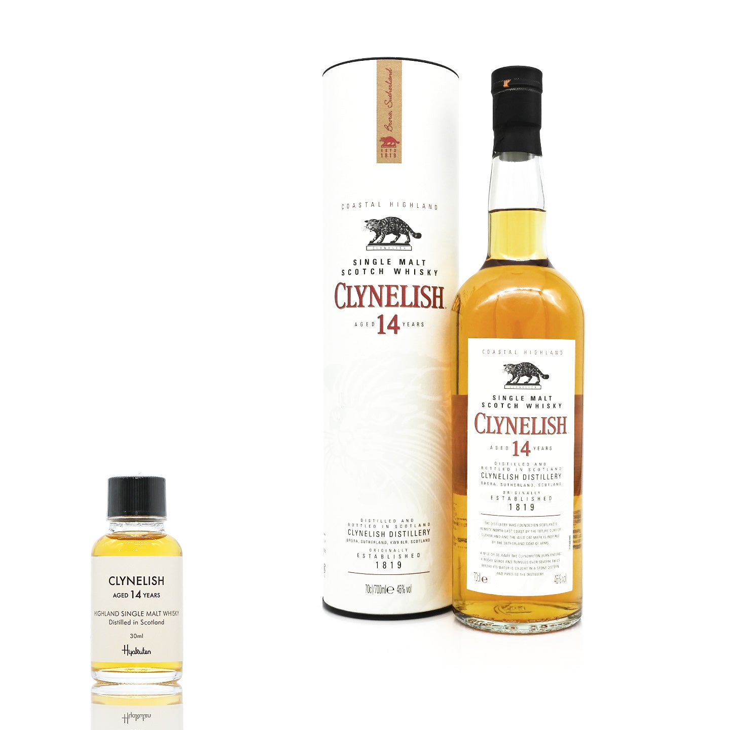 30ml】クライヌリッシュ 14年 46度 / CLYNELISH 14 YEARS