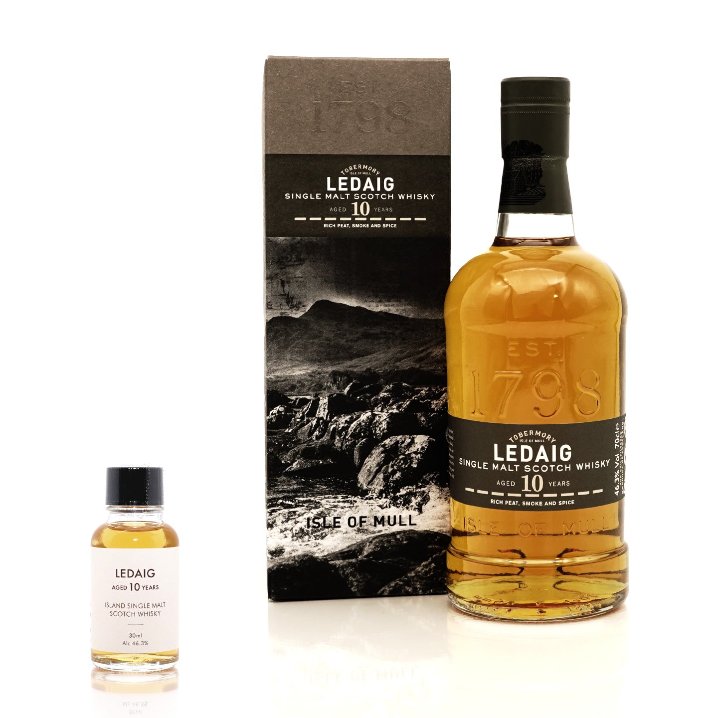 30ml】レダイグ 10年 46.3度 / LEDAIG 10 YEARS【テイスティングボトル