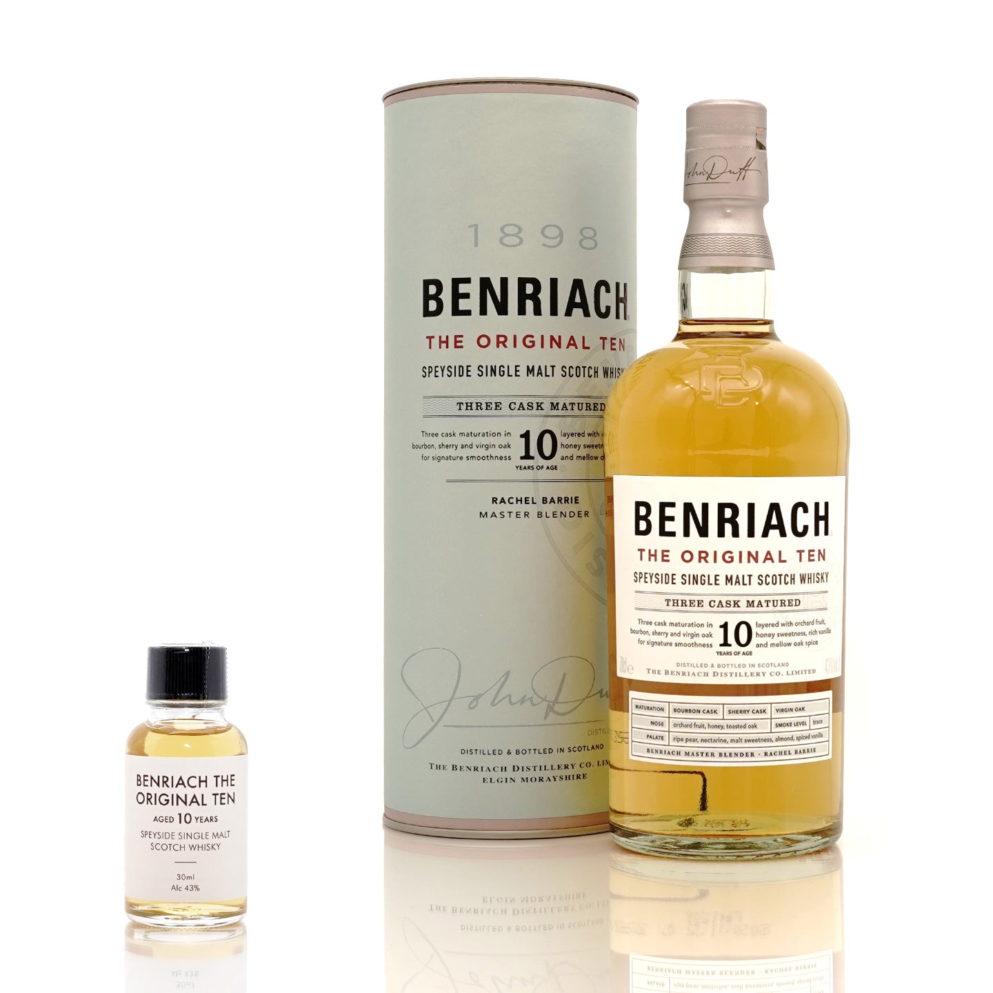 30ml】ベンリアック 10年 43度 / BENRIACH THE ORIGNAL TEN 10 YEARS【テイスティングボトル】 – ヒャクテン