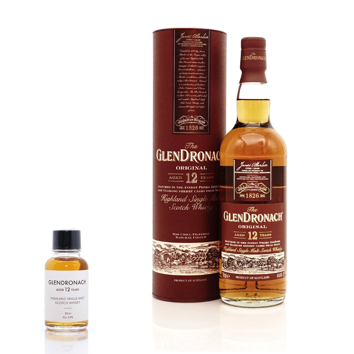 30ml】グレンドロナック 12年 43度 / GLENDRONACH 12 YEARS 