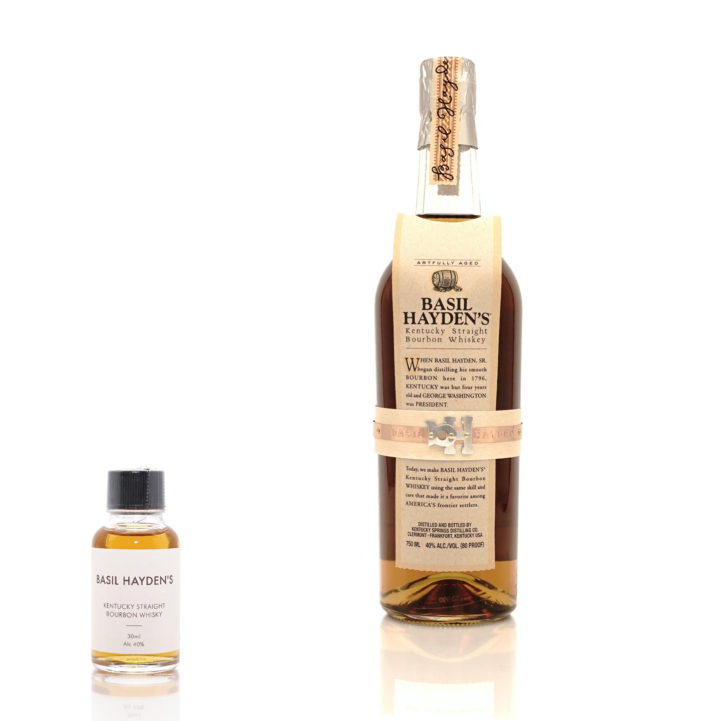 【30ml】ベイゼルヘイデン 40度 / BASIL HAYDEN'S【テイスティングボトル】 ヒャクテン