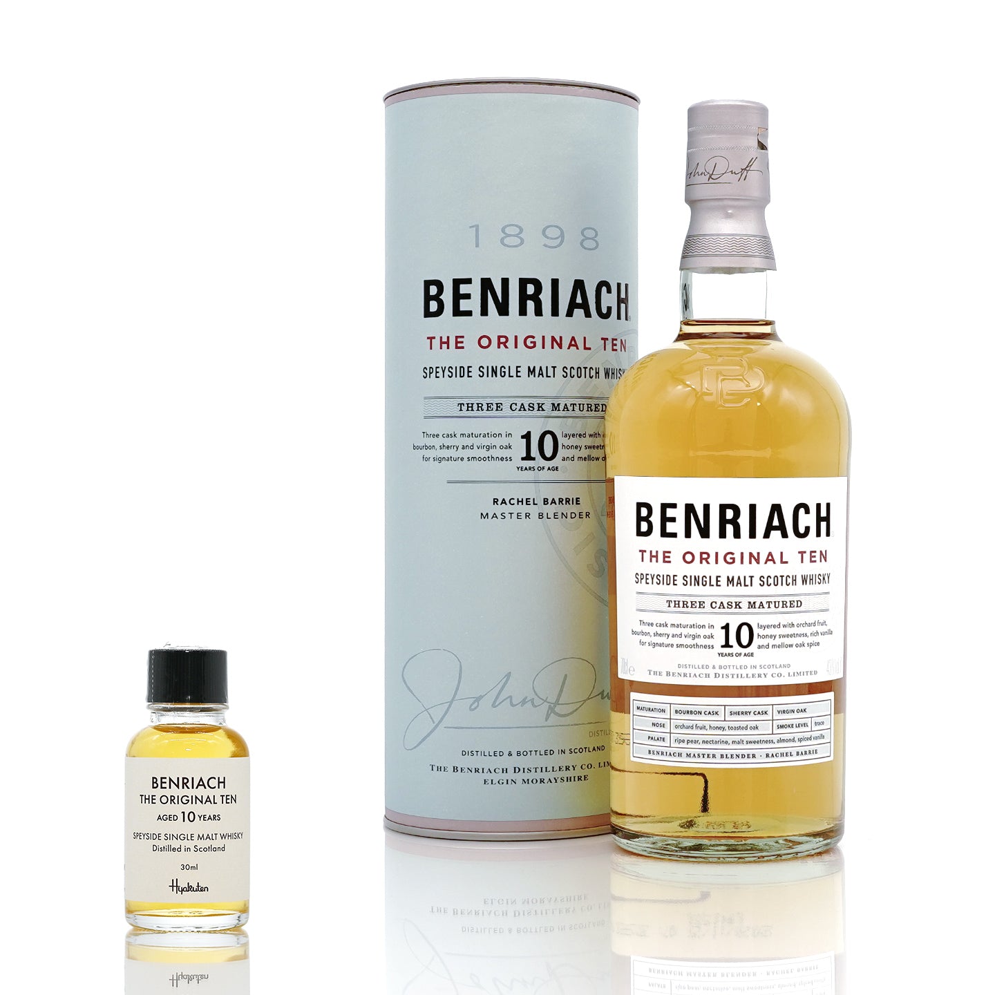 BENRIACH 10年 2本セット 30ml】ベンリアック 10年 43度 / BENRIACH THE ORIGNAL TEN 10 YEARS