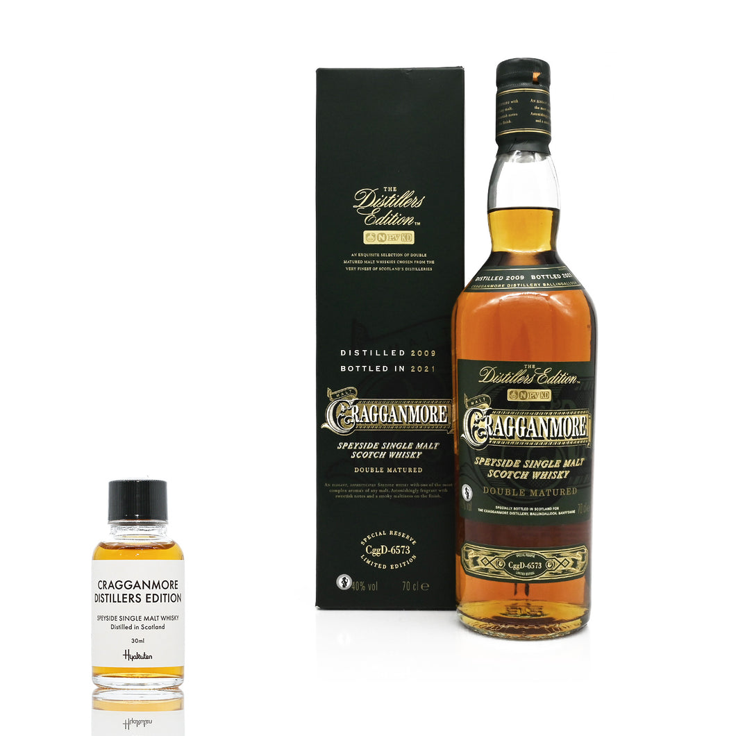 【30ml】クラガンモア ディスティラーズエディション ダブルマチュアード 2009-2021 700ml 40度 / CRAGGANMORE DISTILLERS EDITION【テイスティングボトル】