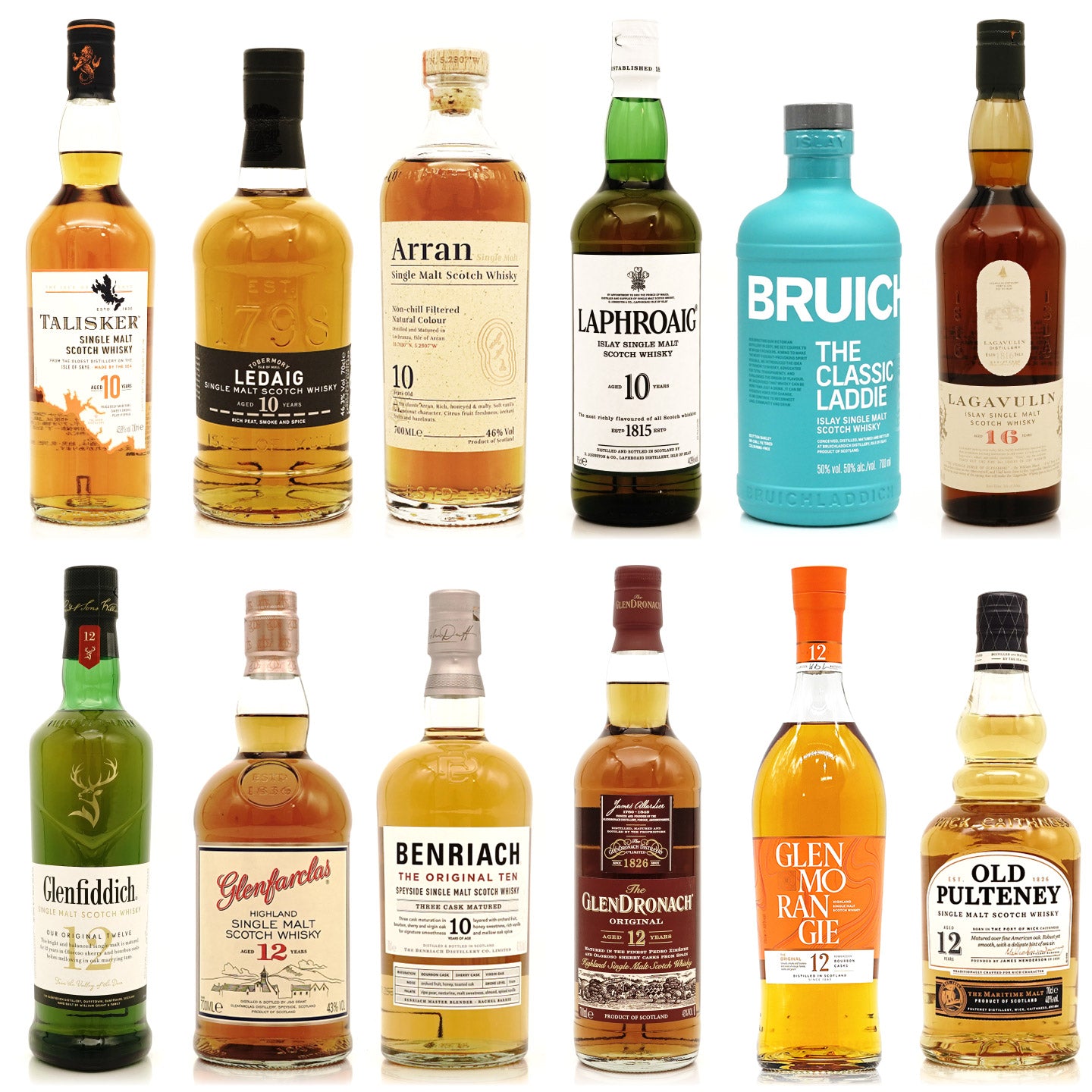 豪華飲み比べ #1 】スコッチウイスキー12本セット ウイスキー飲み比べ